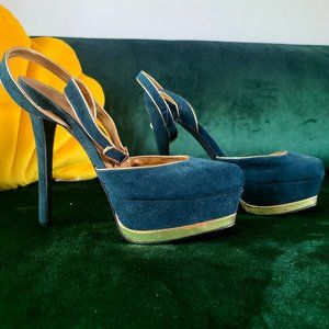 Brand new Teal Cyan Turquoise Heels